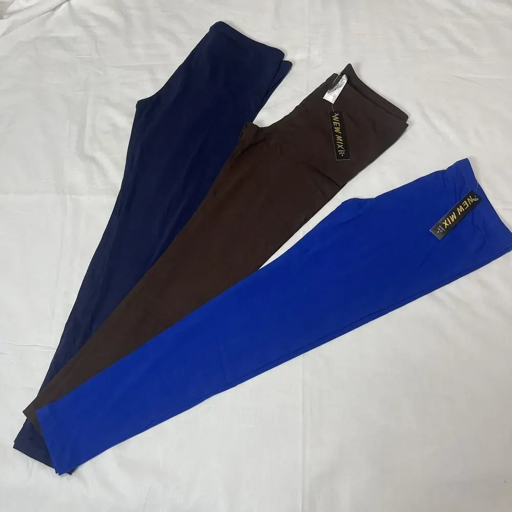 3 New Mix Leggings Soft Super Comfort Sports Yoga Workout Stretch Pants SMALL - Picture 2 of 13